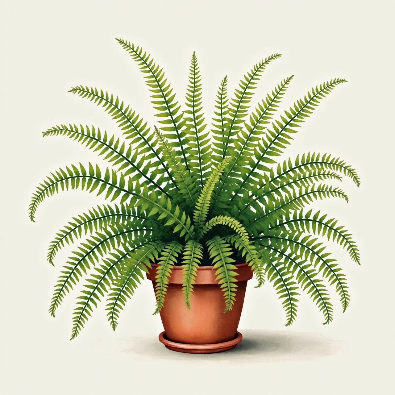Boston fern (Nephrolepis exaltata)