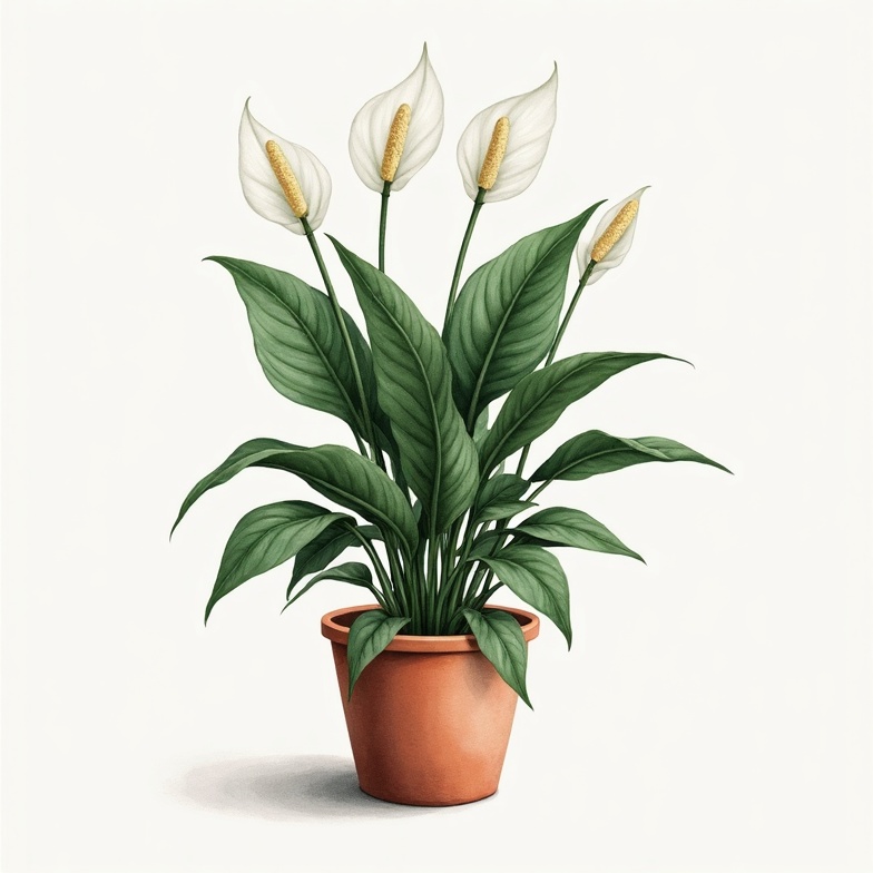Peace Lily (Spathiphyllum wallisii)