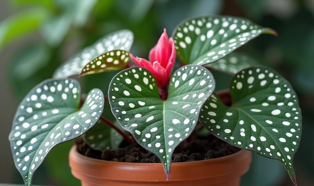 Polka dot begonia (Begonia maculata)
