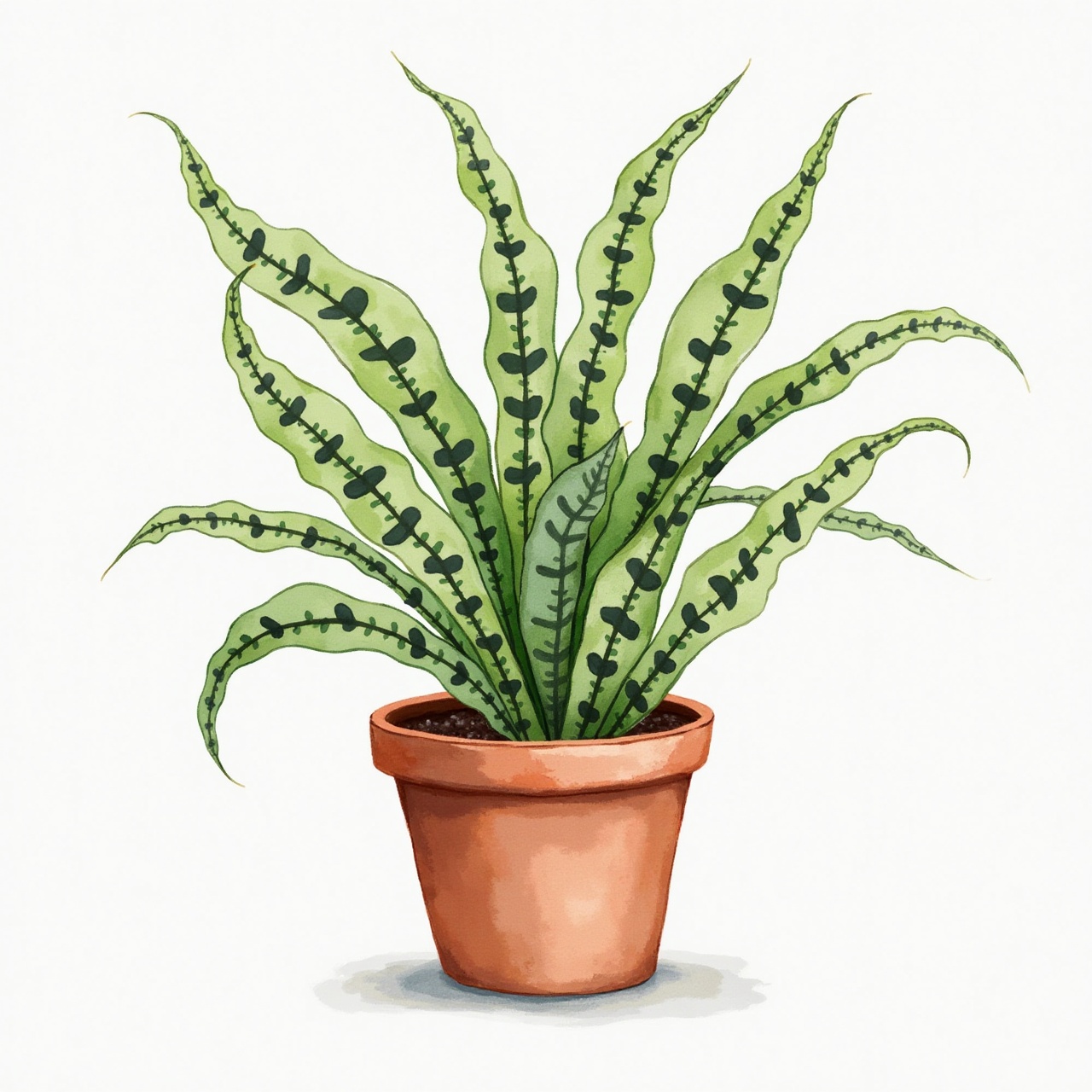Rattlesnake plant (Goeppertia lancifolia)