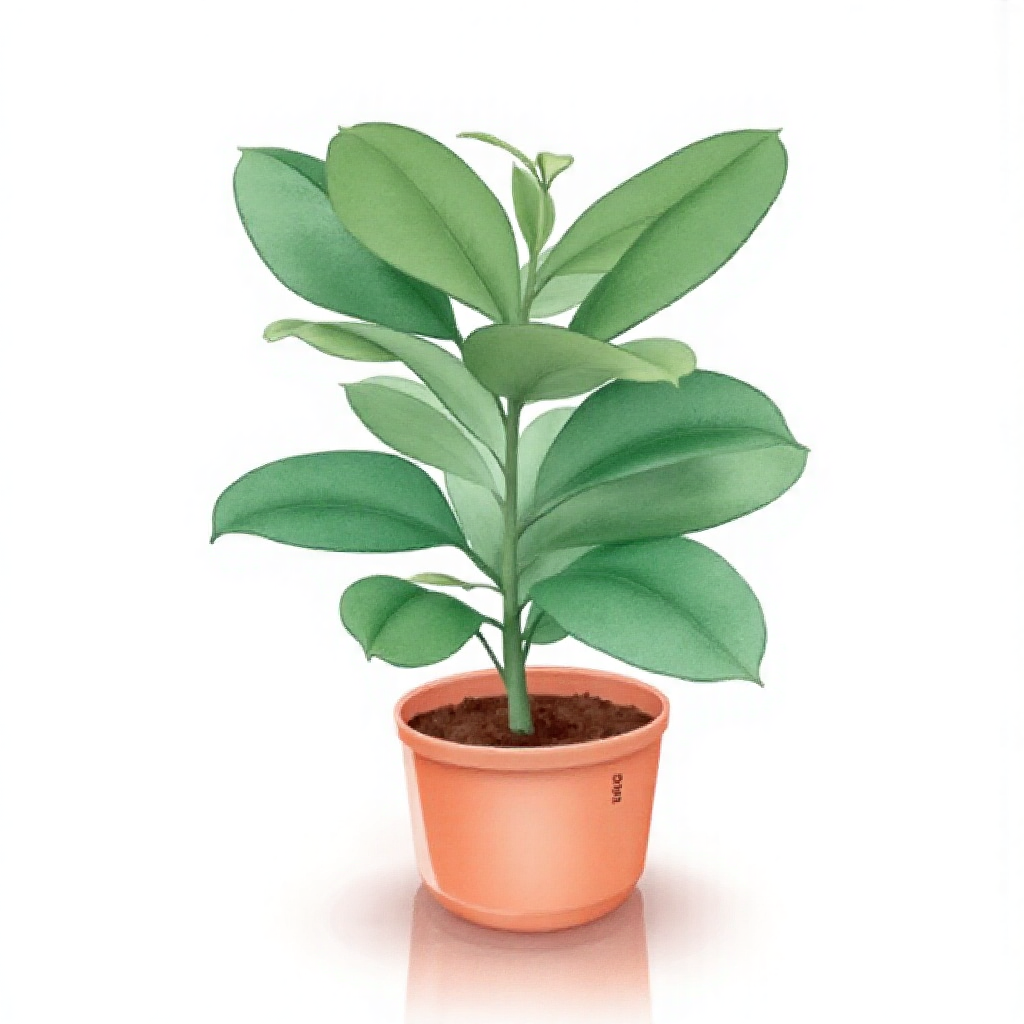 India Rubber Tree (Ficus elastica)