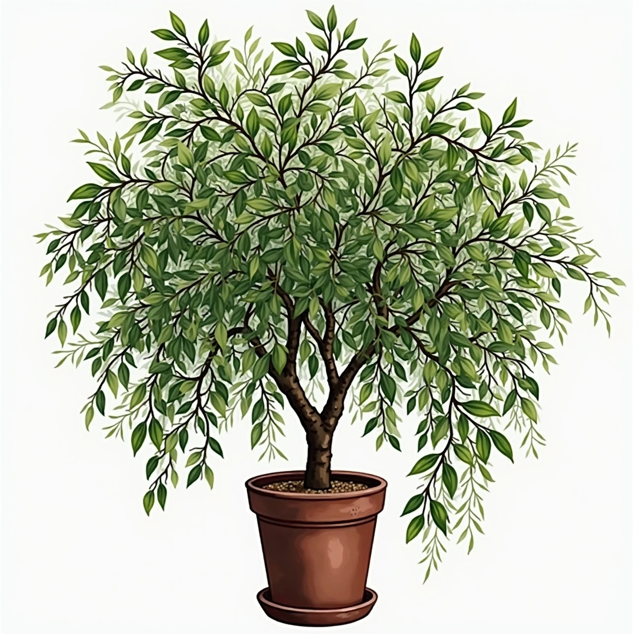 Weeping fig (Ficus benjamina)